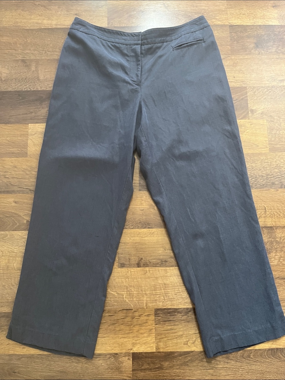 J. Jill Slate Blue Cropped Trousers Size 8 Work  Office Pants